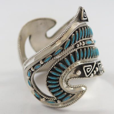 "Carol" Bracelet with Turquoise by Billy Betoney - Garland's