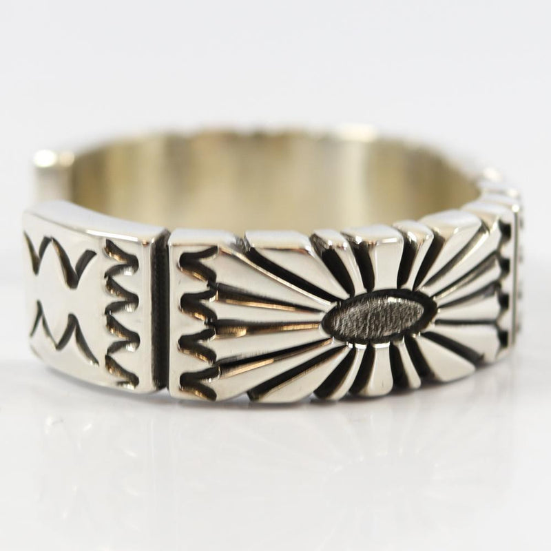 Silver Cuff by Thomas Jim - Garland&