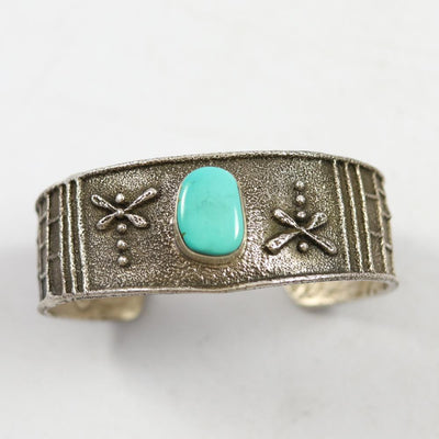 Kingman Turquoise Cuff by Cordell Pajarito - Garland's