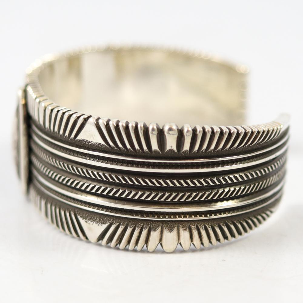 Silver Cuff by Ron Bedonie - Garland's