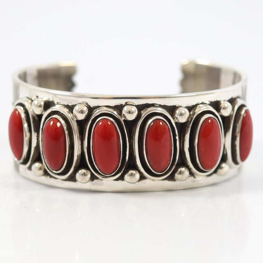 Coral Cuff by Leonard Nez - Garland's