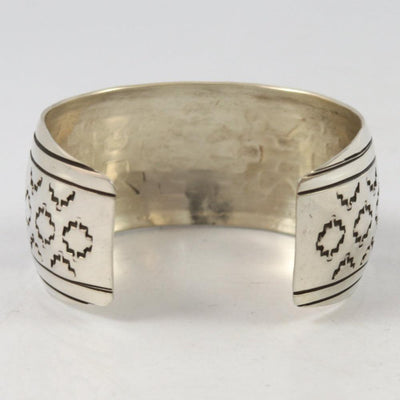 Silver Overlay Cuff by Wesley Begay - Garland's
