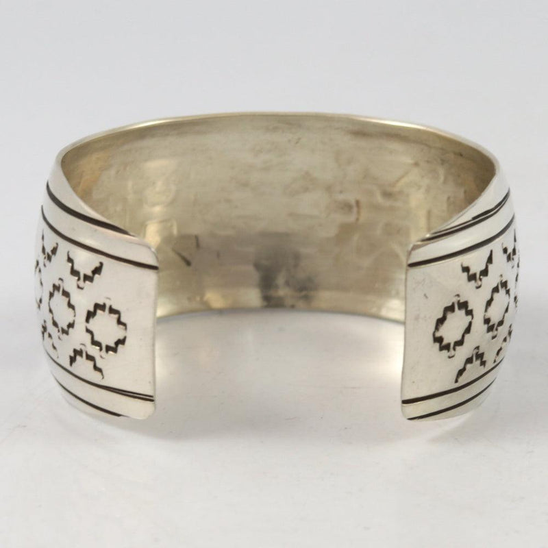 Silver Overlay Cuff by Wesley Begay - Garland&