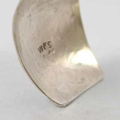 Silver Overlay Cuff by Wesley Begay - Garland's