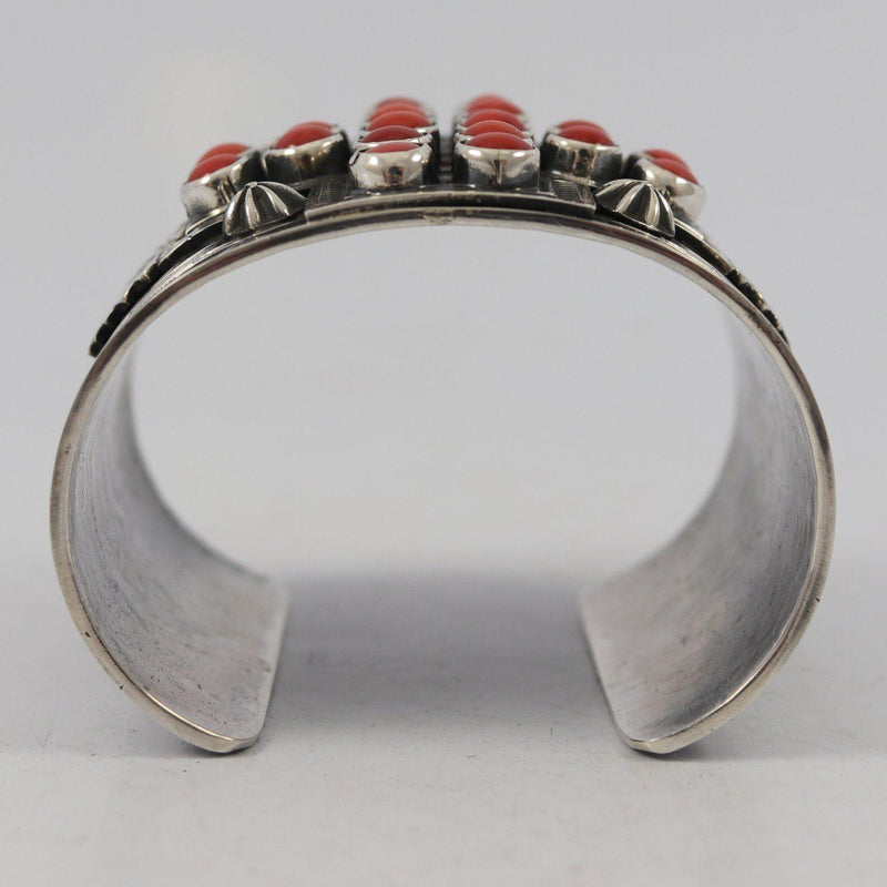 Wide Coral Cuff by Sunshine Reeves - Garland&