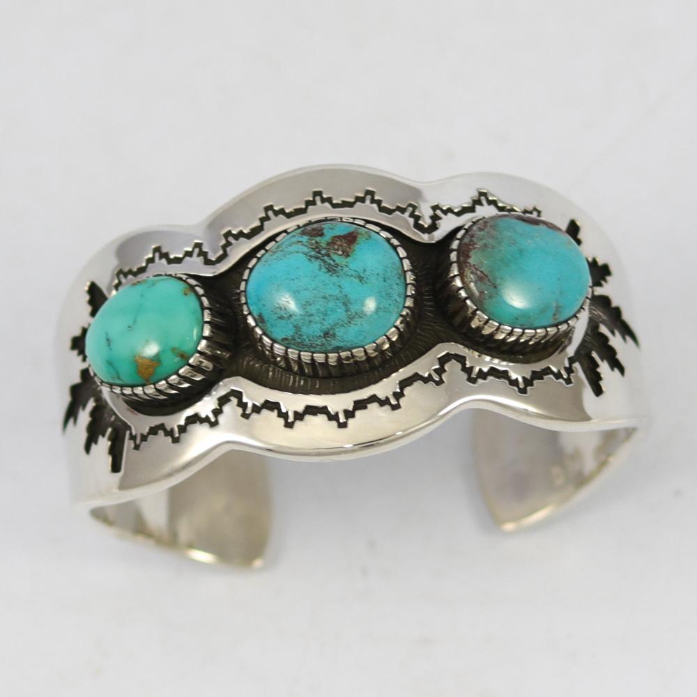 Bisbee and Royston Turquoise Cuff by Dina Huntinghorse - Garland's