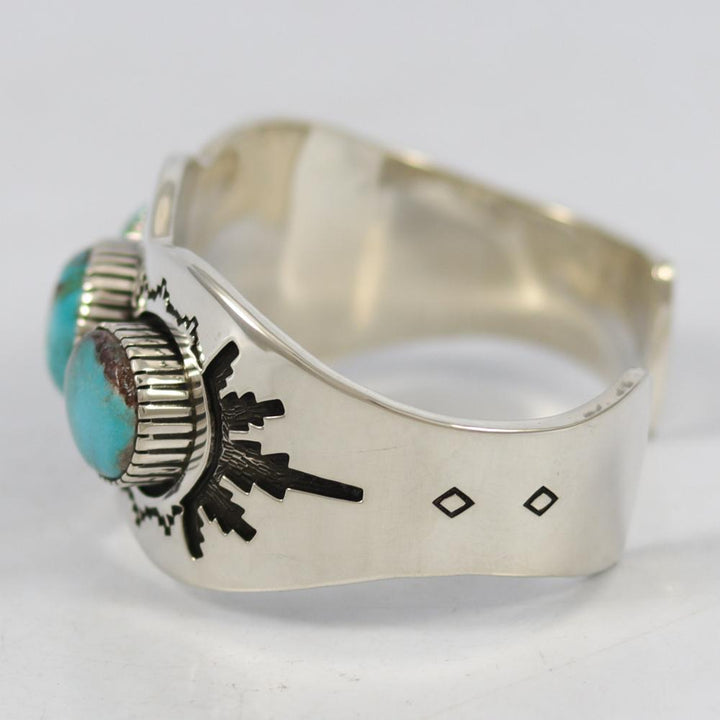 Bisbee and Royston Turquoise Cuff by Dina Huntinghorse - Garland's