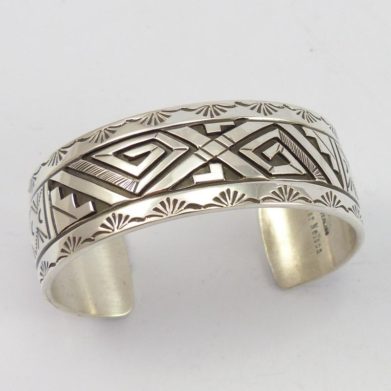 Silver Overlay Cuff by Peter Nelson - Garland&