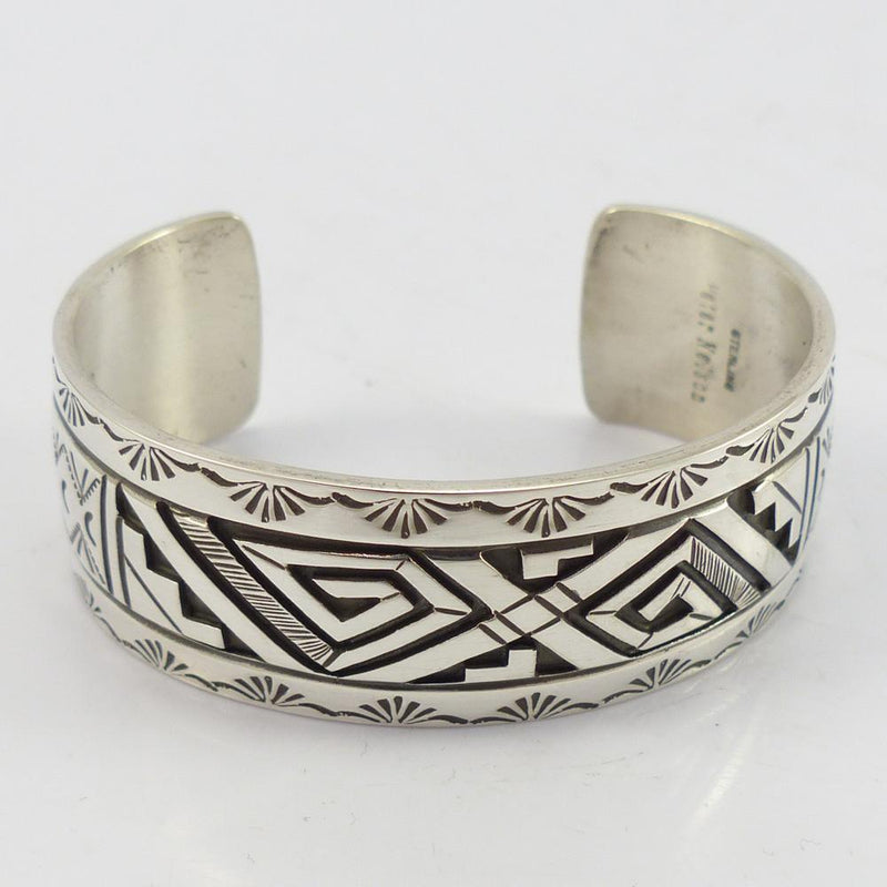 Silver Overlay Cuff by Peter Nelson - Garland&