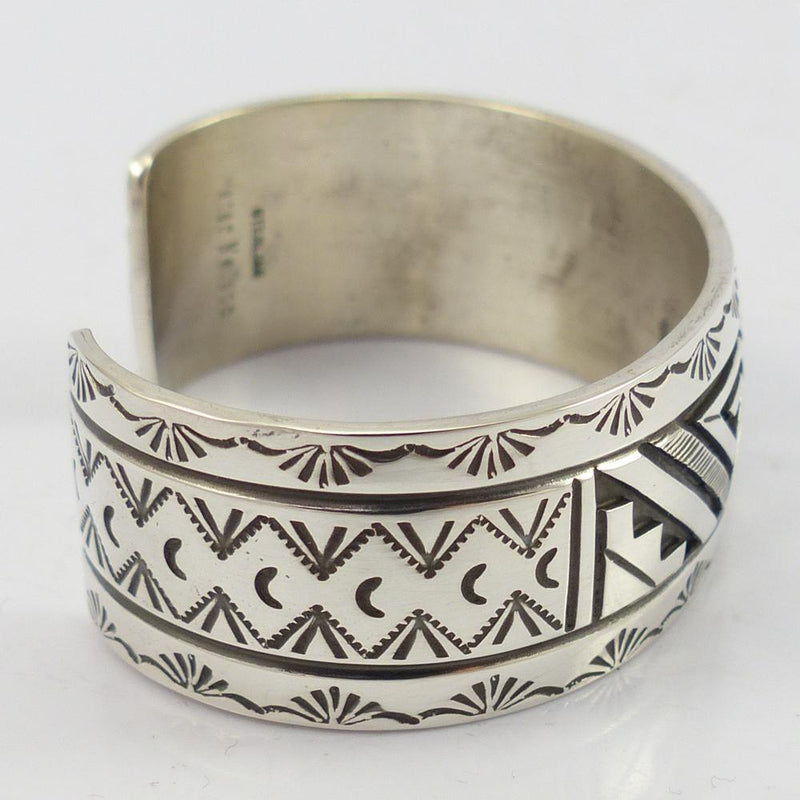 Silver Overlay Cuff by Peter Nelson - Garland&