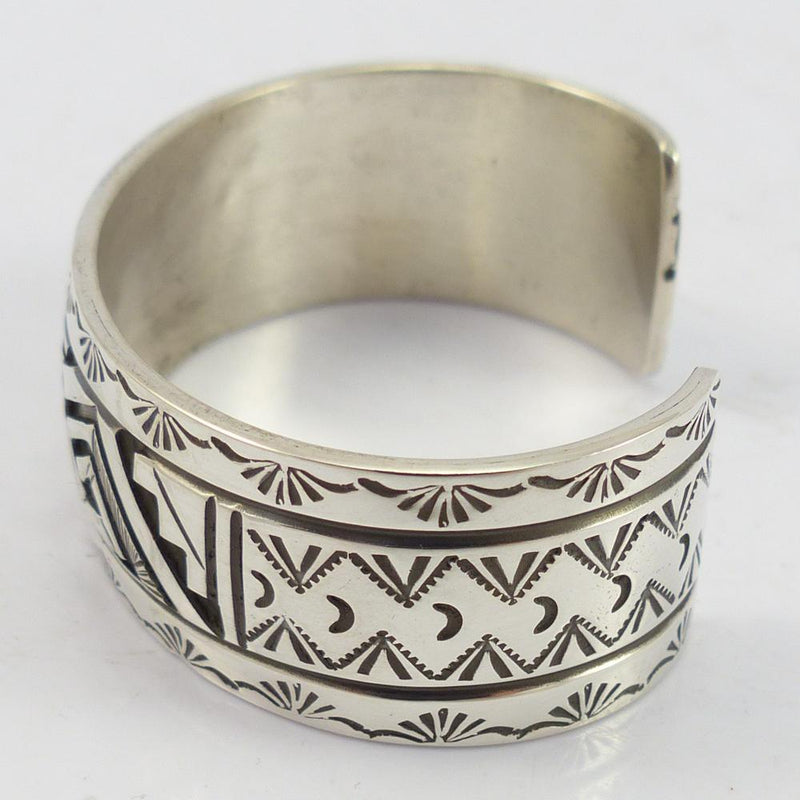 Silver Overlay Cuff by Peter Nelson - Garland&
