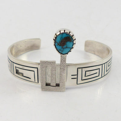 Lone Mountain Turquoise Cuff by Phil Poseyesva - Garland's