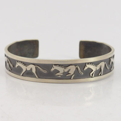 Running Horses Cuff by Roland Begay - Garland's