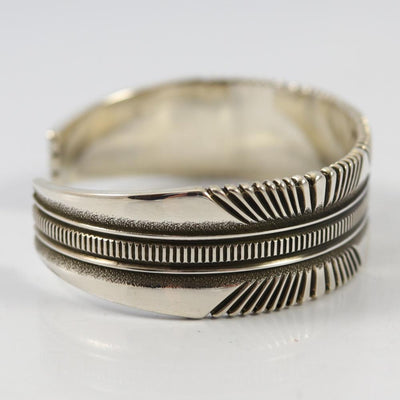 Stamped Silver Cuff by Ron Bedonie - Garland's