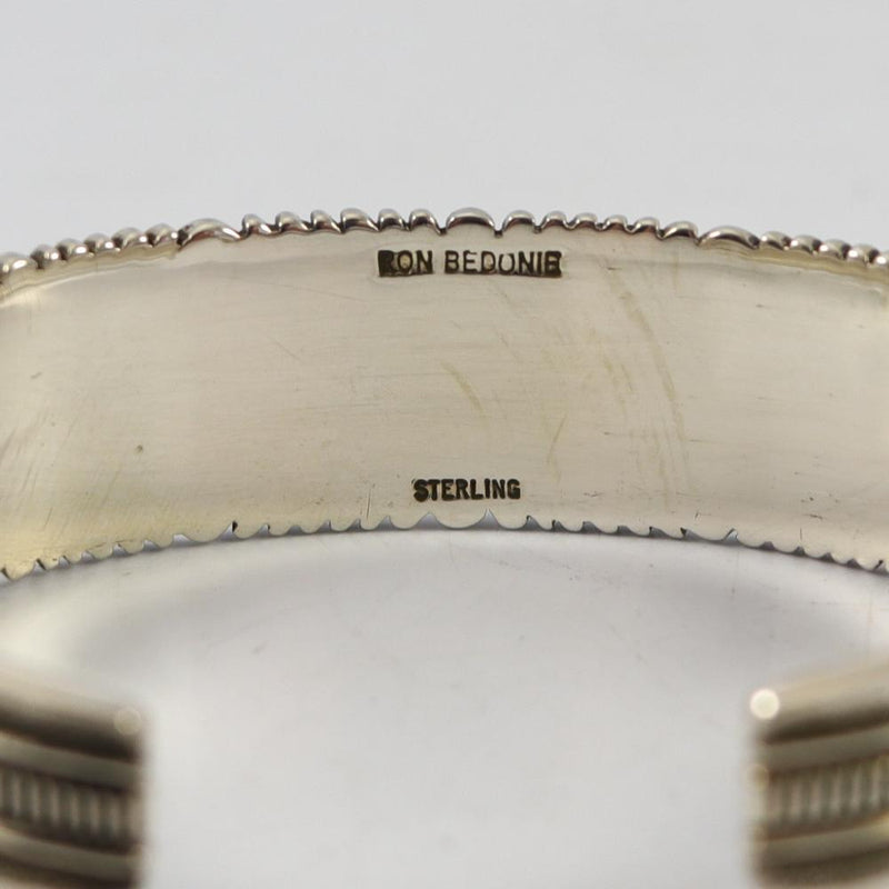 Stamped Silver Cuff by Ron Bedonie - Garland&