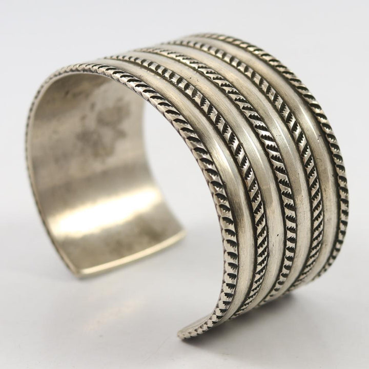 Coin Silver Cuff by Perry Shorty - Garland's