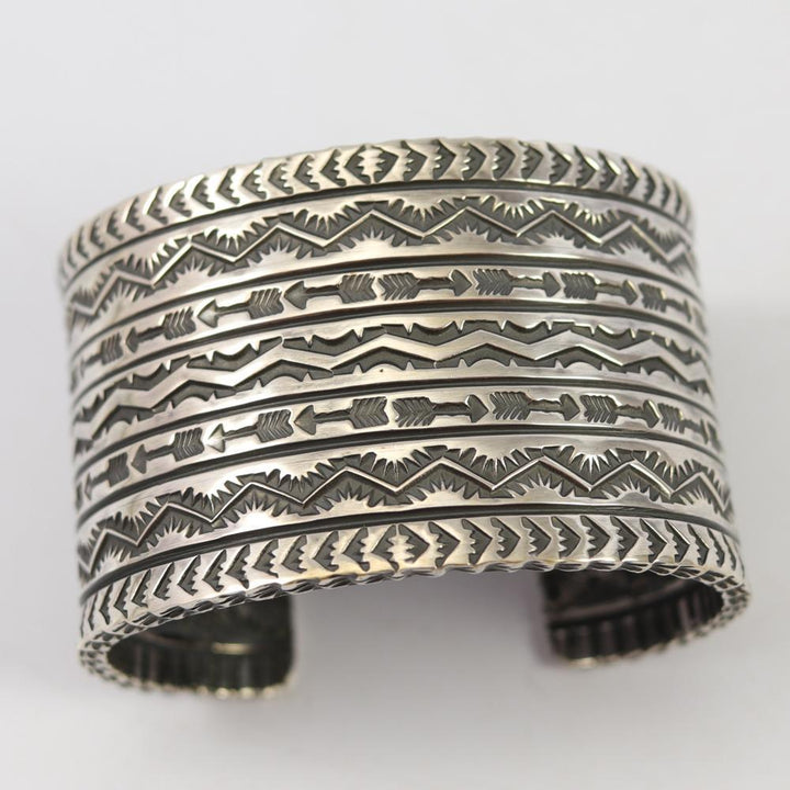 Stamped Silver Cuff by Sunshine Reeves - Garland's