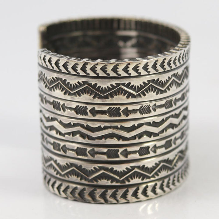 Stamped Silver Cuff by Sunshine Reeves - Garland's