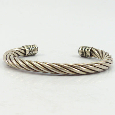 Twisted Silver Cuff by Karl Nataani - Garland's