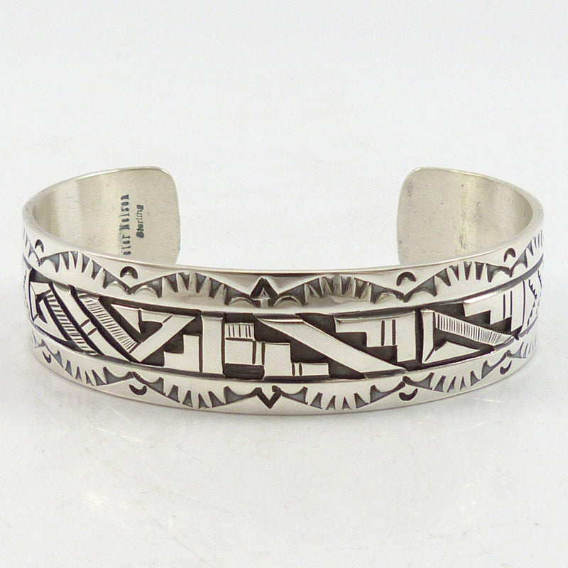 Silver Overlay Cuff by Peter Nelson - Garland&
