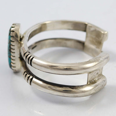 Kingman Turquoise Cuff by Kee Yazzie - Garland's