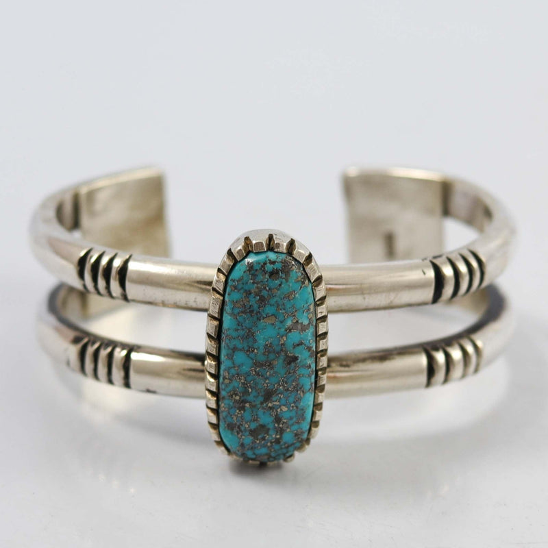 Kingman Turquoise Cuff by Kee Yazzie - Garland&