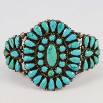 1940s Turquoise Cluster Cuff by Vintage Collection - Garland's