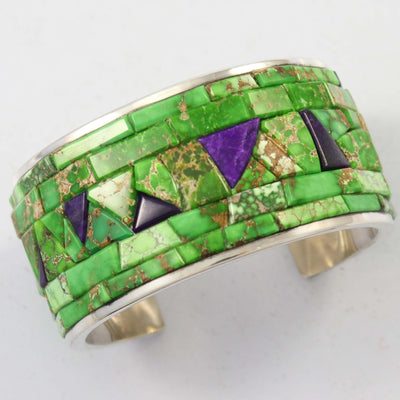 Carico Lake Turquoise and Sugilite Cuff by Na Na Ping - Garland's