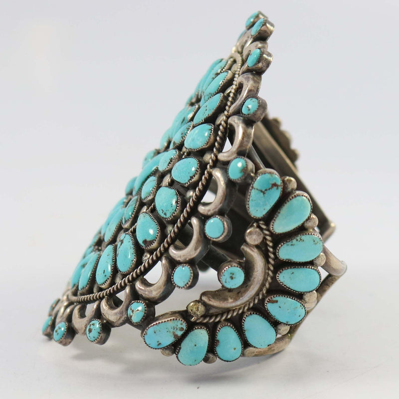 1950s Turquoise Cuff by Alice Quam - Garland&