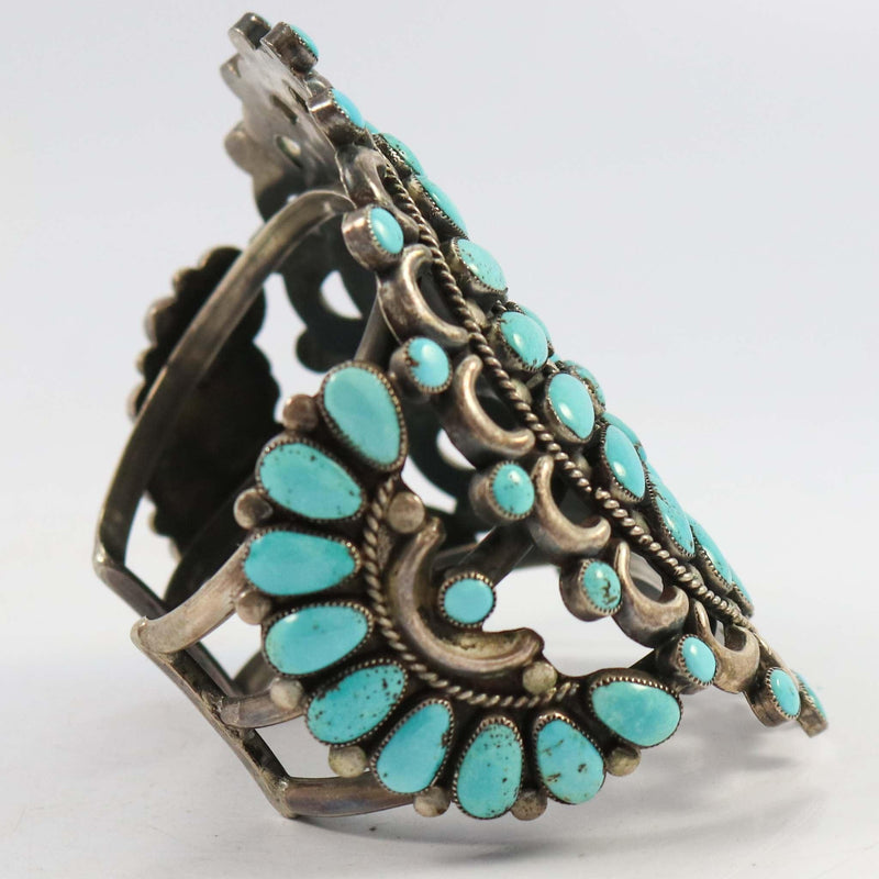 1950s Turquoise Cuff by Alice Quam - Garland&