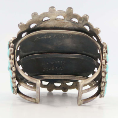 1950s Turquoise Cuff by Alice Quam - Garland's