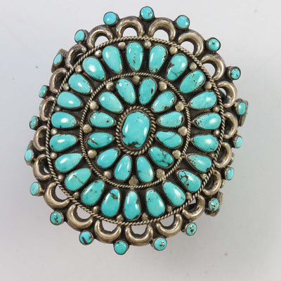 1950s Turquoise Cuff by Alice Quam - Garland's
