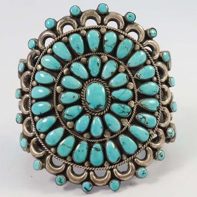 1950s Turquoise Cuff by Alice Quam - Garland's