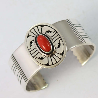 Coral Cuff by Leonard Nez - Garland's