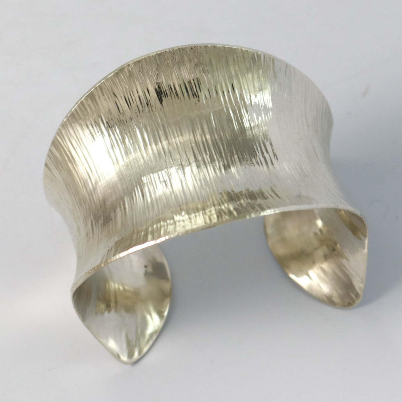 Hammered Silver Cuff by Duane Maktima - Garland&