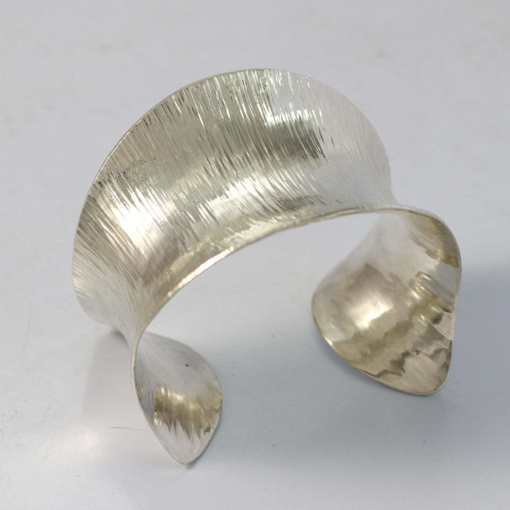 Hammered Silver Cuff by Duane Maktima - Garland's