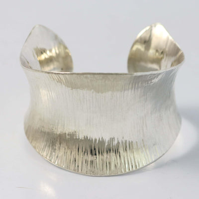 Hammered Silver Cuff by Duane Maktima - Garland's