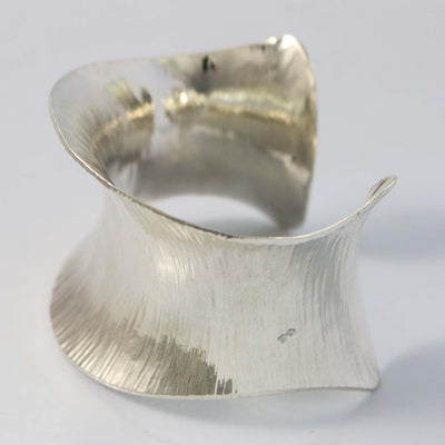Hammered Silver Cuff by Duane Maktima - Garland's