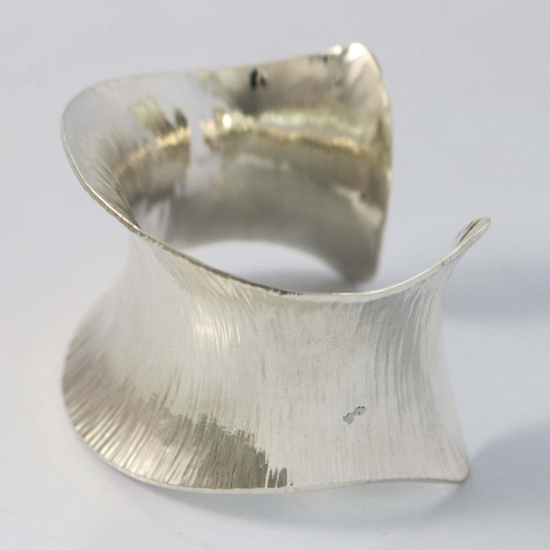Hammered Silver Cuff by Duane Maktima - Garland&