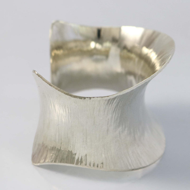Hammered Silver Cuff by Duane Maktima - Garland&