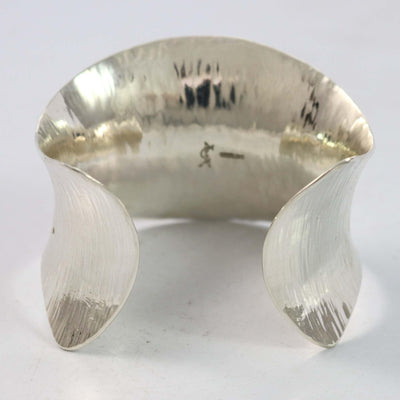 Hammered Silver Cuff by Duane Maktima - Garland's