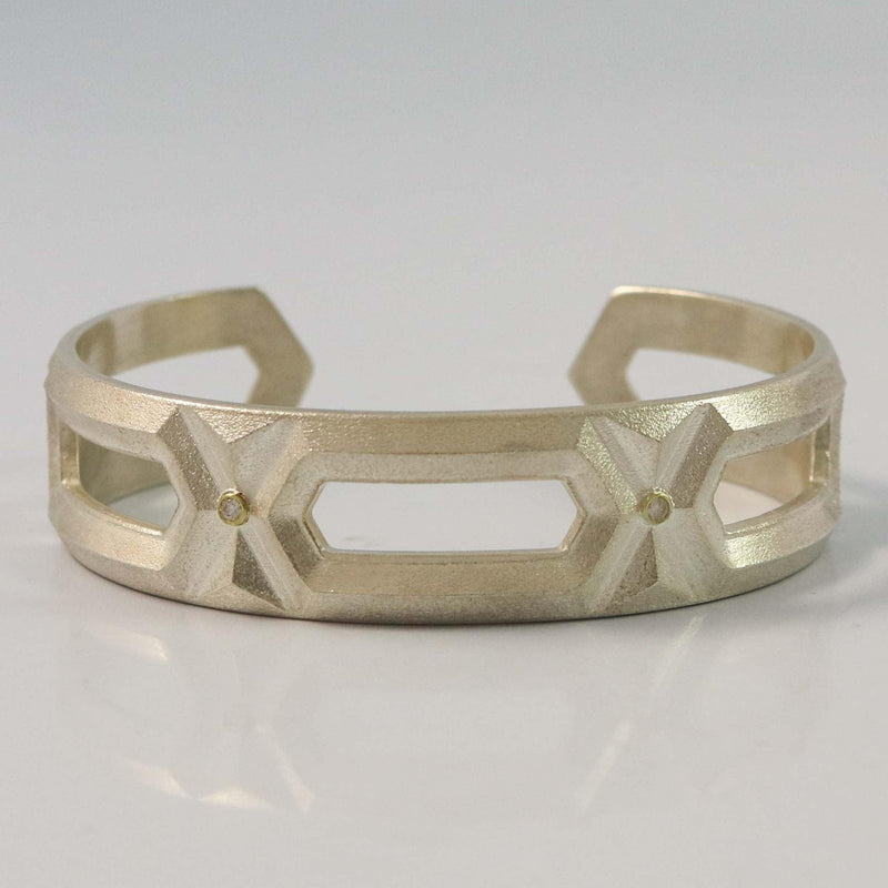 Diamond Hexagon Cuff by Maria Samora - Garland&