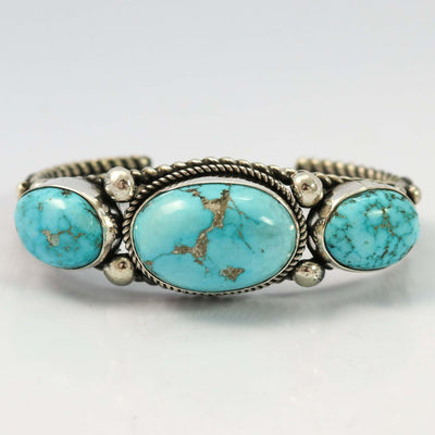 Nina Maria Turquoise Cuff by Albert Jake and Bruce Eckhardt - Garland's