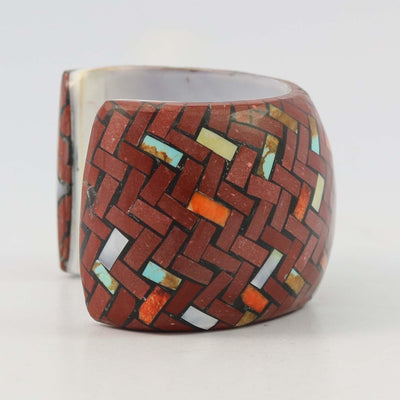 Inlaid Shell Cuff by Joe and Angie Reano - Garland's