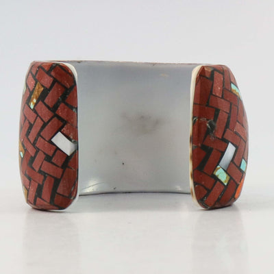 Inlaid Shell Cuff by Joe and Angie Reano - Garland's