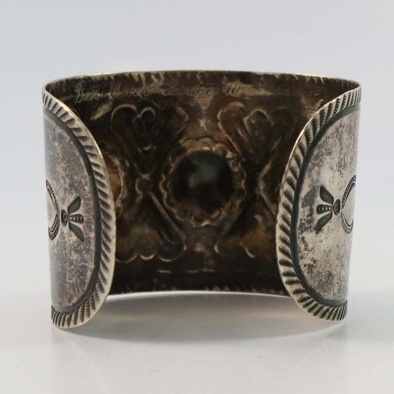 1940s Stamped Silver Cuff by Vintage Collection - Garland&
