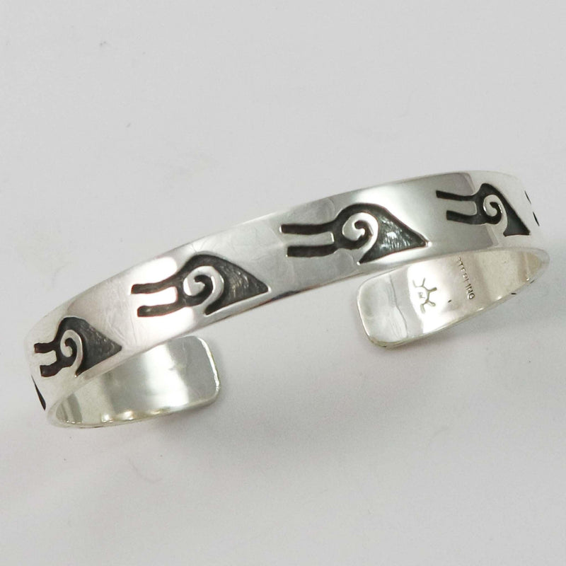 Silver Overlay Cuff by Ambrose Namoki - Garland&