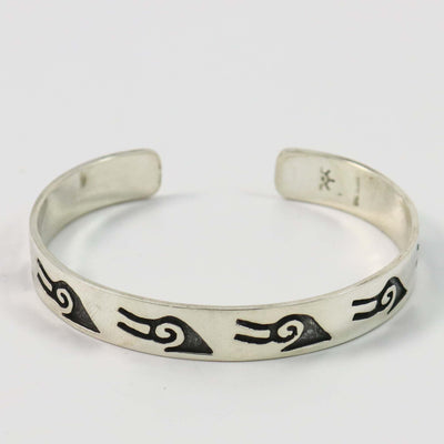 Silver Overlay Cuff by Ambrose Namoki - Garland's