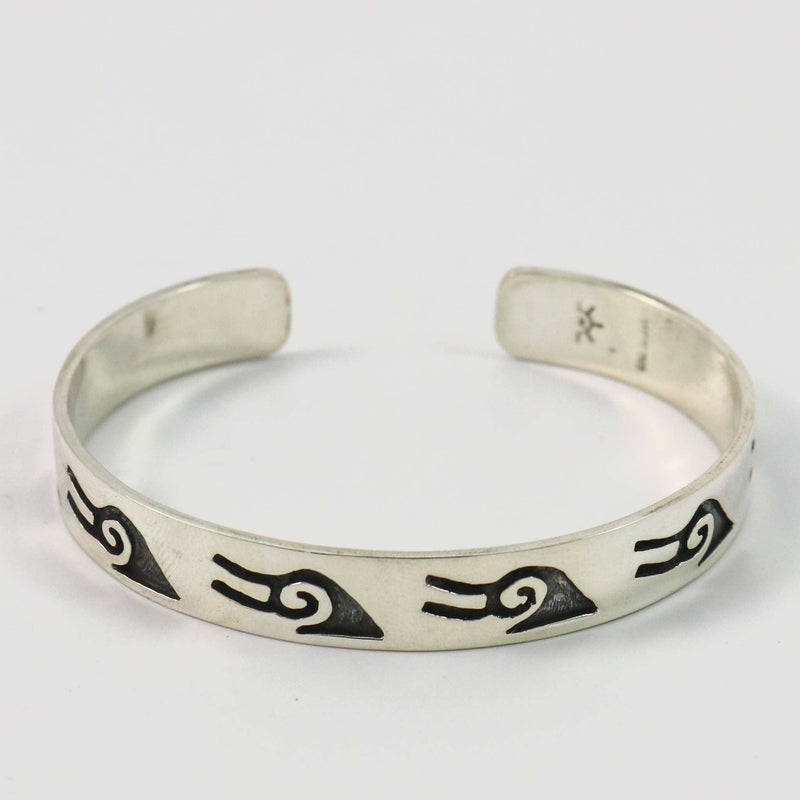 Silver Overlay Cuff by Ambrose Namoki - Garland&