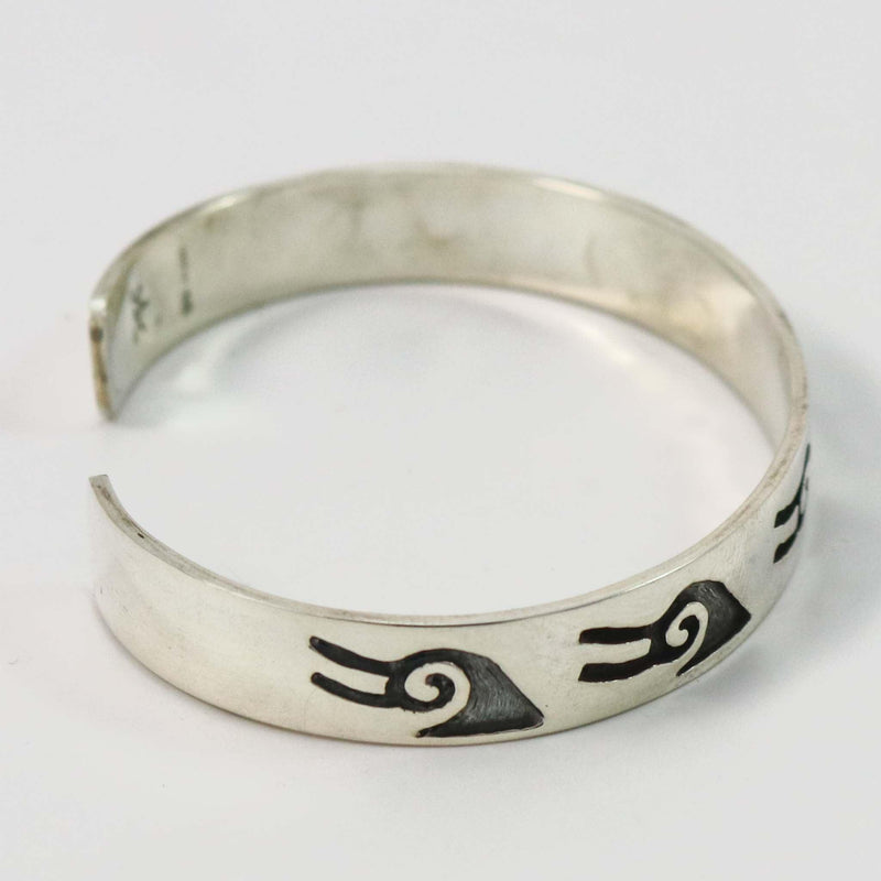 Silver Overlay Cuff by Ambrose Namoki - Garland&
